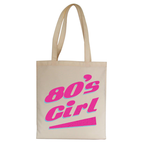 80's girl retro Tote Bag Canvas Shopping - Graphic Gear