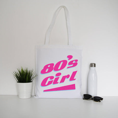 80's girl retro Tote Bag Canvas Shopping - Graphic Gear