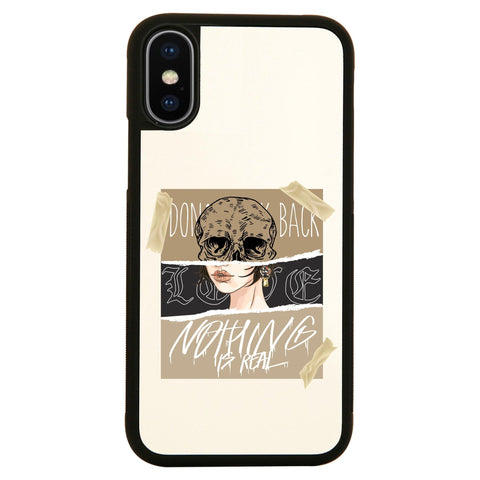 Skull girl abstract art design case cover for iPhone 11 11pro max xs xr x - Graphic Gear