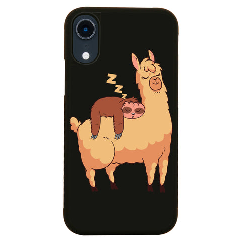Sloth riding llama funny case cover for iPhone 11 11pro max xs xr x - Graphic Gear