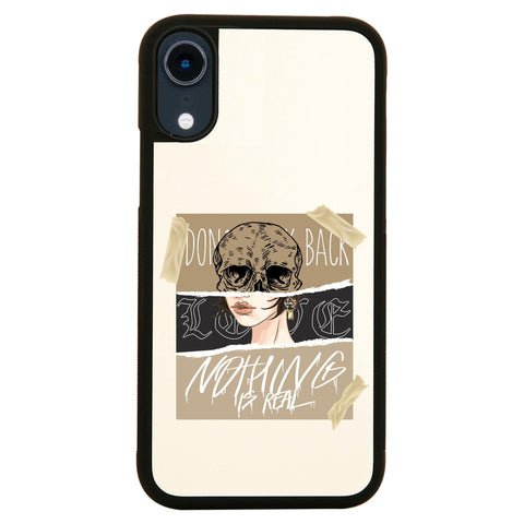 Skull girl abstract art design case cover for iPhone 11 11pro max xs xr x - Graphic Gear