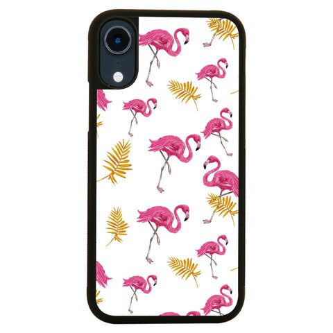 Flamingo nature pattern design funny illustration case cover for iPhone 11 11pro max xs xr x - Graphic Gear