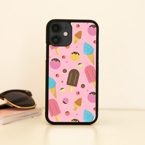 Ice cream pattern design funny case cover for iPhone 11 11pro max xs xr x - Graphic Gear