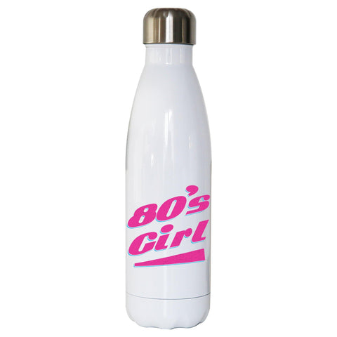 80's girl retro Water bottle stainless steel reusable - Graphic Gear