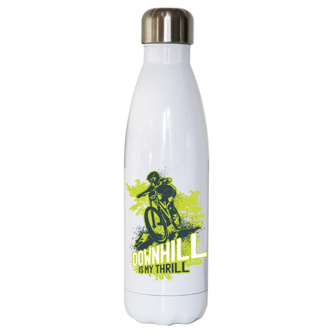 Downhill biking mountain bike water bottle stainless steel reusable - Graphic Gear
