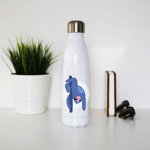 Pole dance sloth funny water bottle stainless steel reusable - Graphic Gear