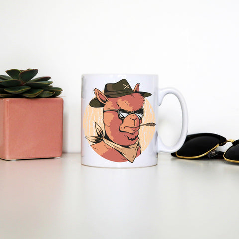 Cowboy alpaca illustration design mug coffee tea cup - Graphic Gear