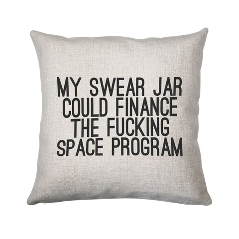 My swear jar funny rude offensive cushion cover pillowcase linen home decor - Graphic Gear