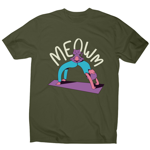 Meow yoga men's t-shirt - Graphic Gear