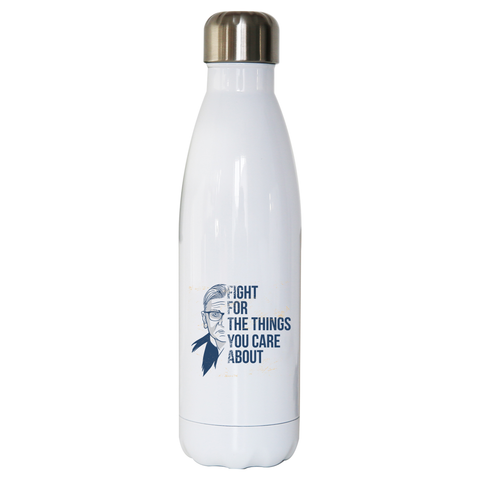 Ruth Bader Ginsburg water bottle stainless steel reusable - Graphic Gear