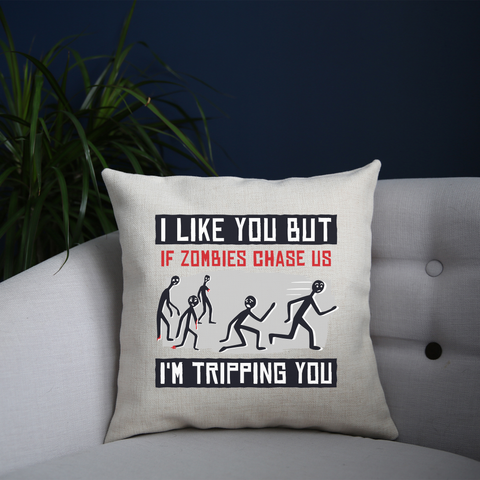 I like you but quote funny cushion cover pillowcase linen home decor - Graphic Gear