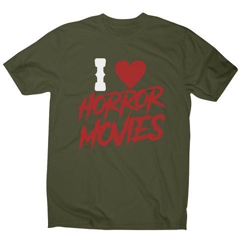 I love horror movies men's t-shirt - Graphic Gear