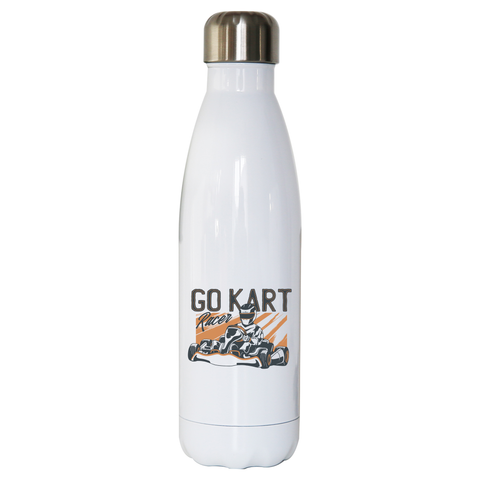 Go kart racer water bottle stainless steel reusable - Graphic Gear