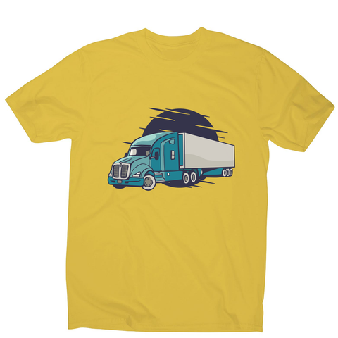 Semi truck illustration men's t-shirt - Graphic Gear