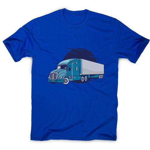 Semi truck illustration men's t-shirt - Graphic Gear