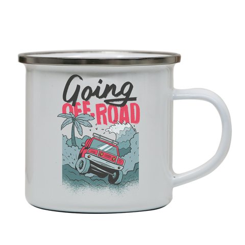 Going off road truck enamel camping mug outdoor cup colors - Graphic Gear