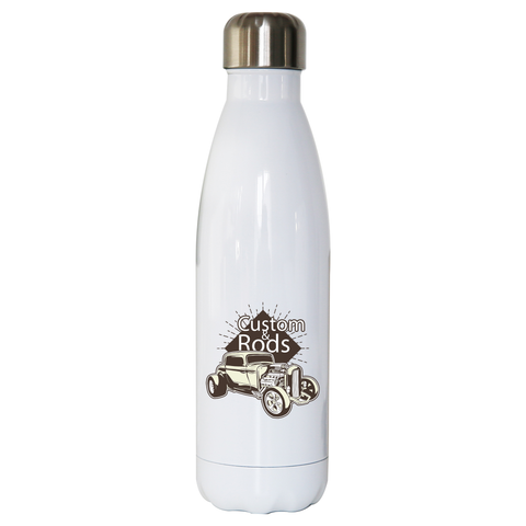 Hot rod custom quote water bottle stainless steel reusable - Graphic Gear