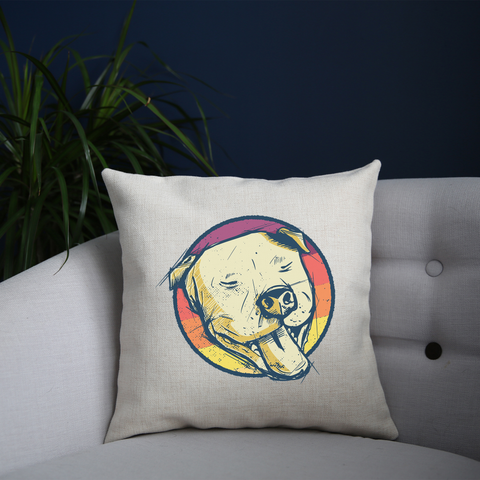 Pitbull hand drawn cushion cover pillowcase linen home decor - Graphic Gear