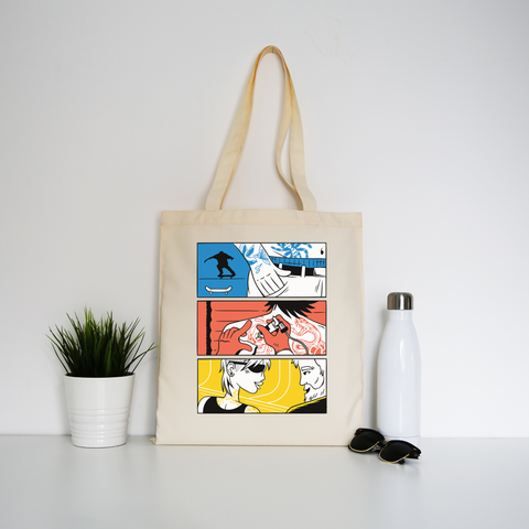 Tattoo people tote bag canvas shopping - Graphic Gear
