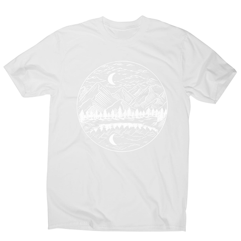 Night mountain landscape men's t-shirt - Graphic Gear