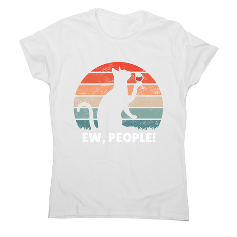 Drinking cat sunset women's t-shirt - Graphic Gear