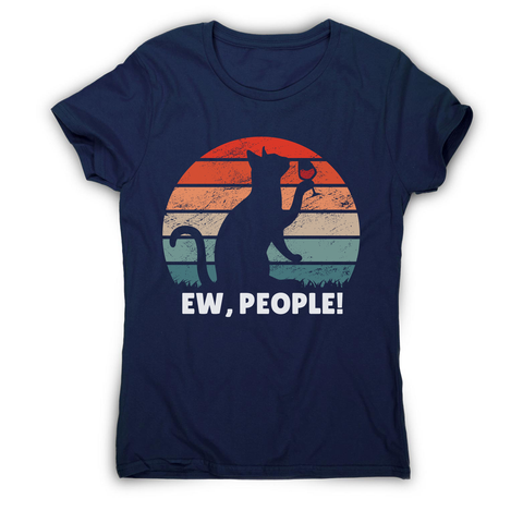 Drinking cat sunset women's t-shirt - Graphic Gear