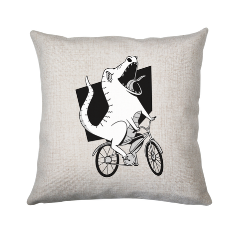 Biker dinosaur cushion cover pillowcase linen home decor - Graphic Gear
