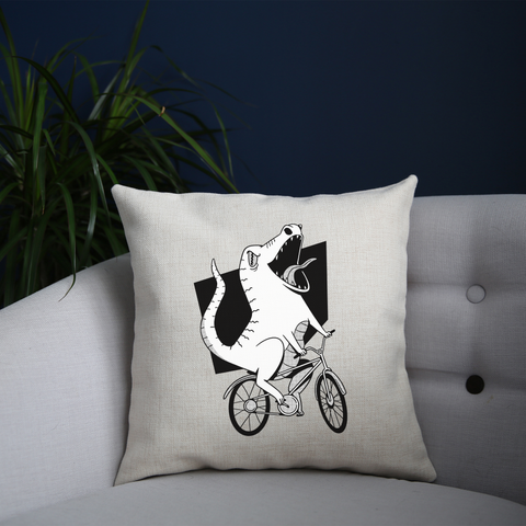 Biker dinosaur cushion cover pillowcase linen home decor - Graphic Gear