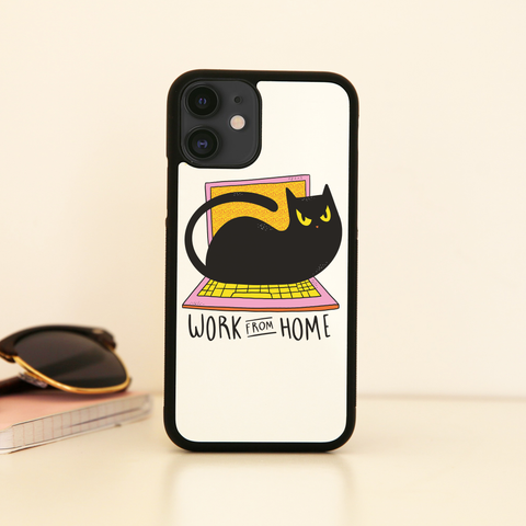 Home office cat iPhone case cover 11 11Pro Max XS XR X - Graphic Gear