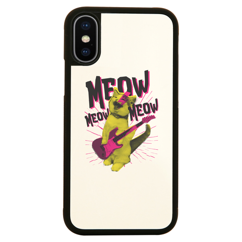 Metal cat iPhone case cover 11 11Pro Max XS XR X - Graphic Gear