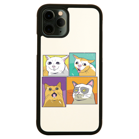 Meme cats iPhone case cover 11 11Pro Max XS XR X - Graphic Gear