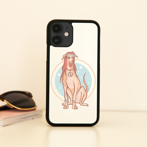 Hippie dog iPhone case cover 11 11Pro Max XS XR X - Graphic Gear