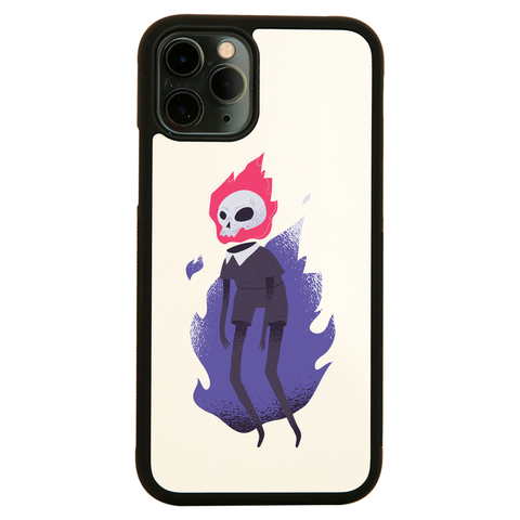 Halloween flaming skull iPhone case cover 11 11Pro Max XS XR X - Graphic Gear