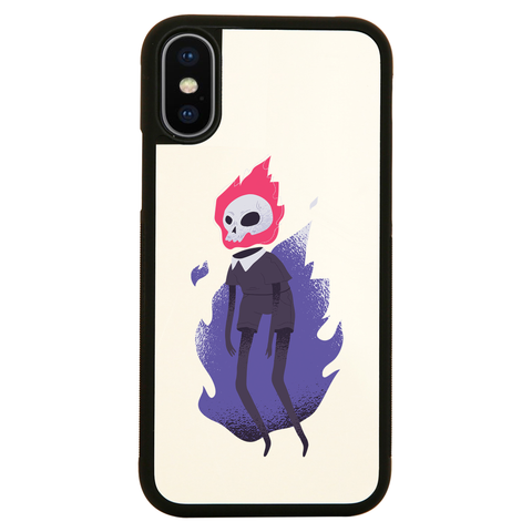 Halloween flaming skull iPhone case cover 11 11Pro Max XS XR X - Graphic Gear