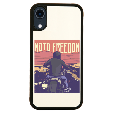 Motorbike freedom iPhone case cover 11 11Pro Max XS XR X - Graphic Gear