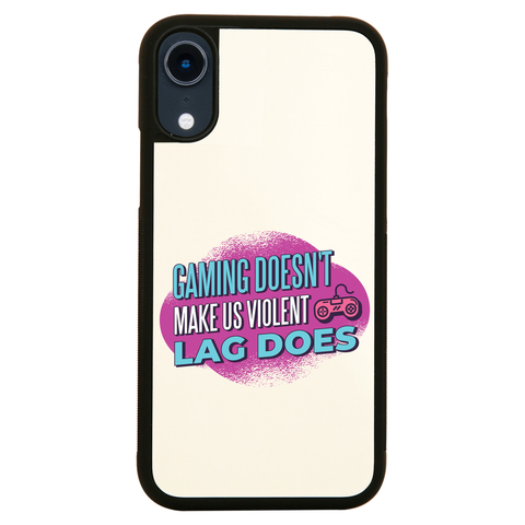 Gaming violence quote iPhone case cover 11 11Pro Max XS XR X - Graphic Gear