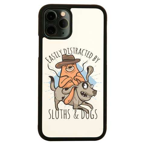 Sloth riding dog iPhone case cover 11 11Pro Max XS XR X - Graphic Gear