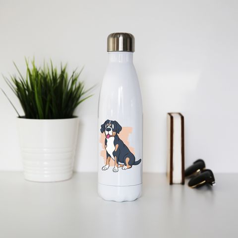 Swiss mountain dog water bottle stainless steel reusable - Graphic Gear