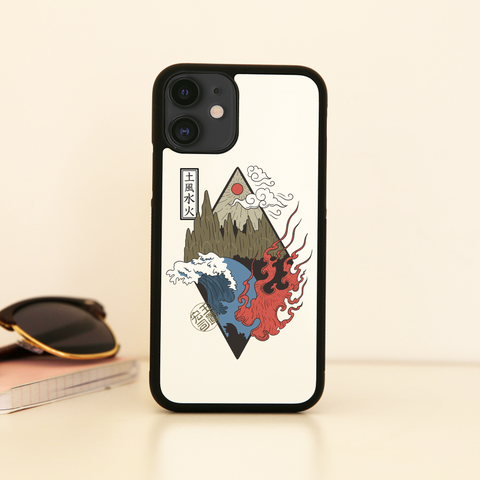 Four elements iPhone case cover 11 11Pro Max XS XR X - Graphic Gear