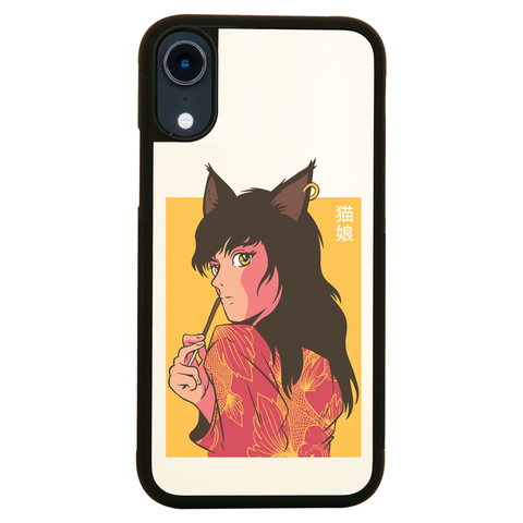 Cat girl anime iPhone case cover 11 11Pro Max XS XR X - Graphic Gear