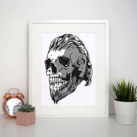Viking cranium print poster wall art decor - Graphic Gear