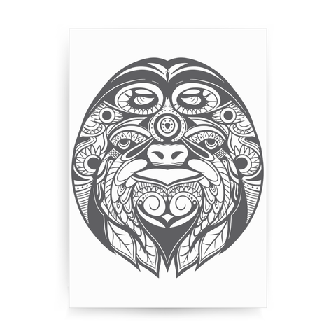 Ornamental sloth print poster wall art decor - Graphic Gear