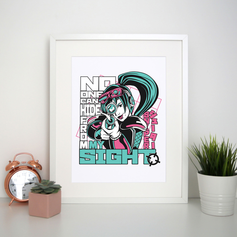 Anime sniper girl print poster wall art decor - Graphic Gear