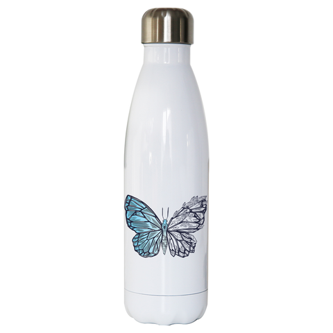 Crystal butterfly water bottle stainless steel reusable - Graphic Gear