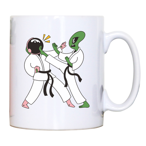 Space karate funny mug coffee tea cup - Graphic Gear