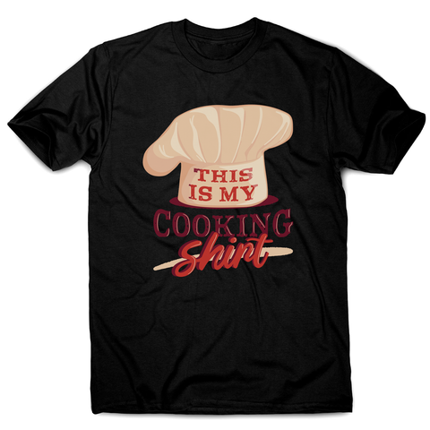 Awesome cooking men's t-shirt Black