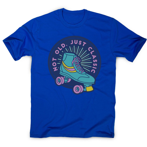 Classic rollerskate men's t-shirt Blue