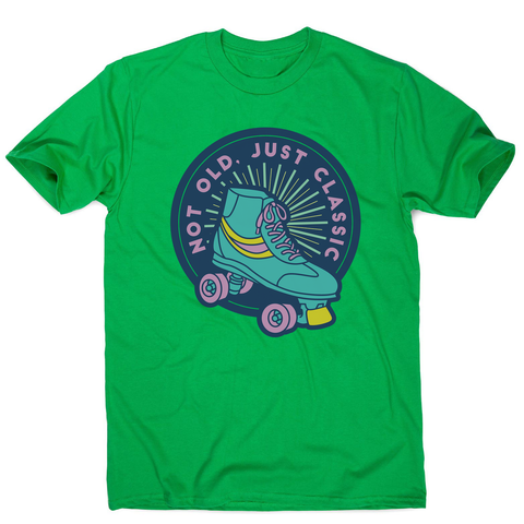 Classic rollerskate men's t-shirt Green
