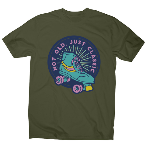 Classic rollerskate men's t-shirt Military Green