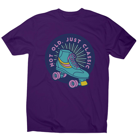 Classic rollerskate men's t-shirt Purple